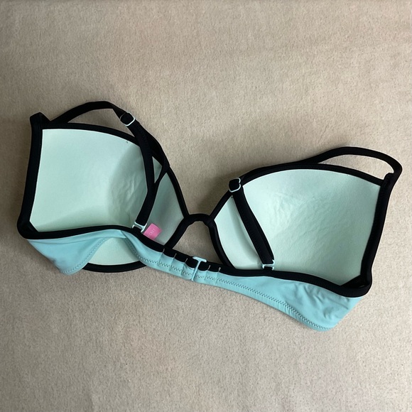 Victoria's Secret Swim The Fabulous Blue Teal Bikini Top‎ Underwire Support 34DD - Picture 2 of 5